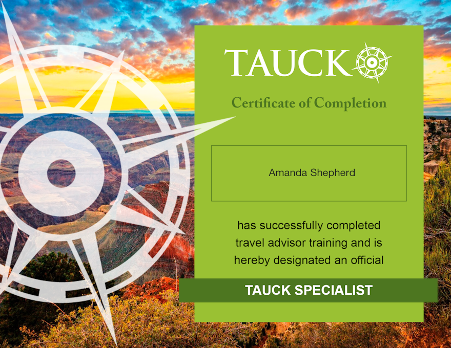 Tauck_Specialist_Diploma_Amanda_Shepherd
